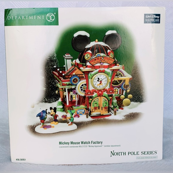 Department 56 Disney Christmas Village Mickey Mouse Watch Factory - Picture 2 of 16